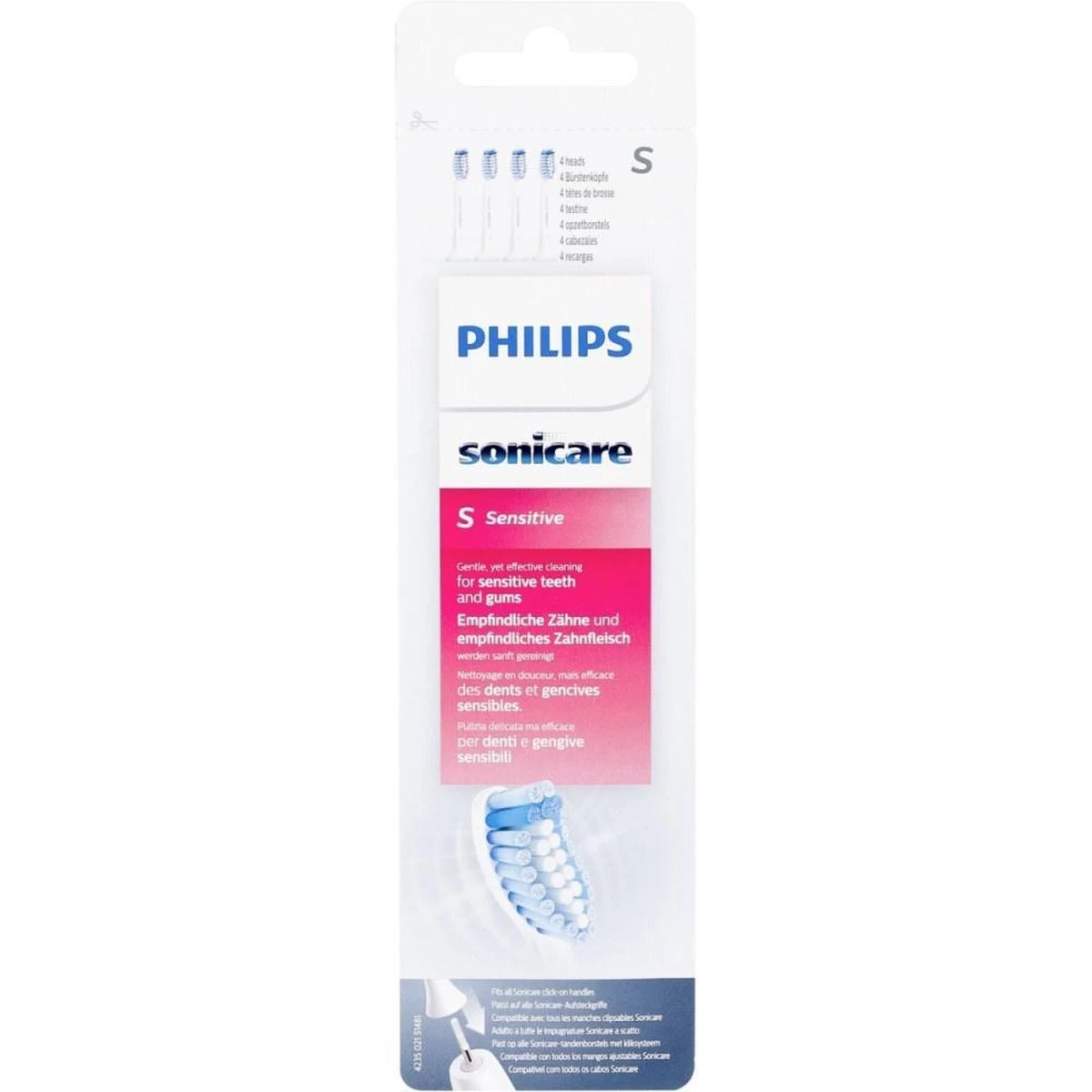 Philips Sonicare Sensitive 4 Opzetborstels HX 6054/07 - Afbeelding 4
