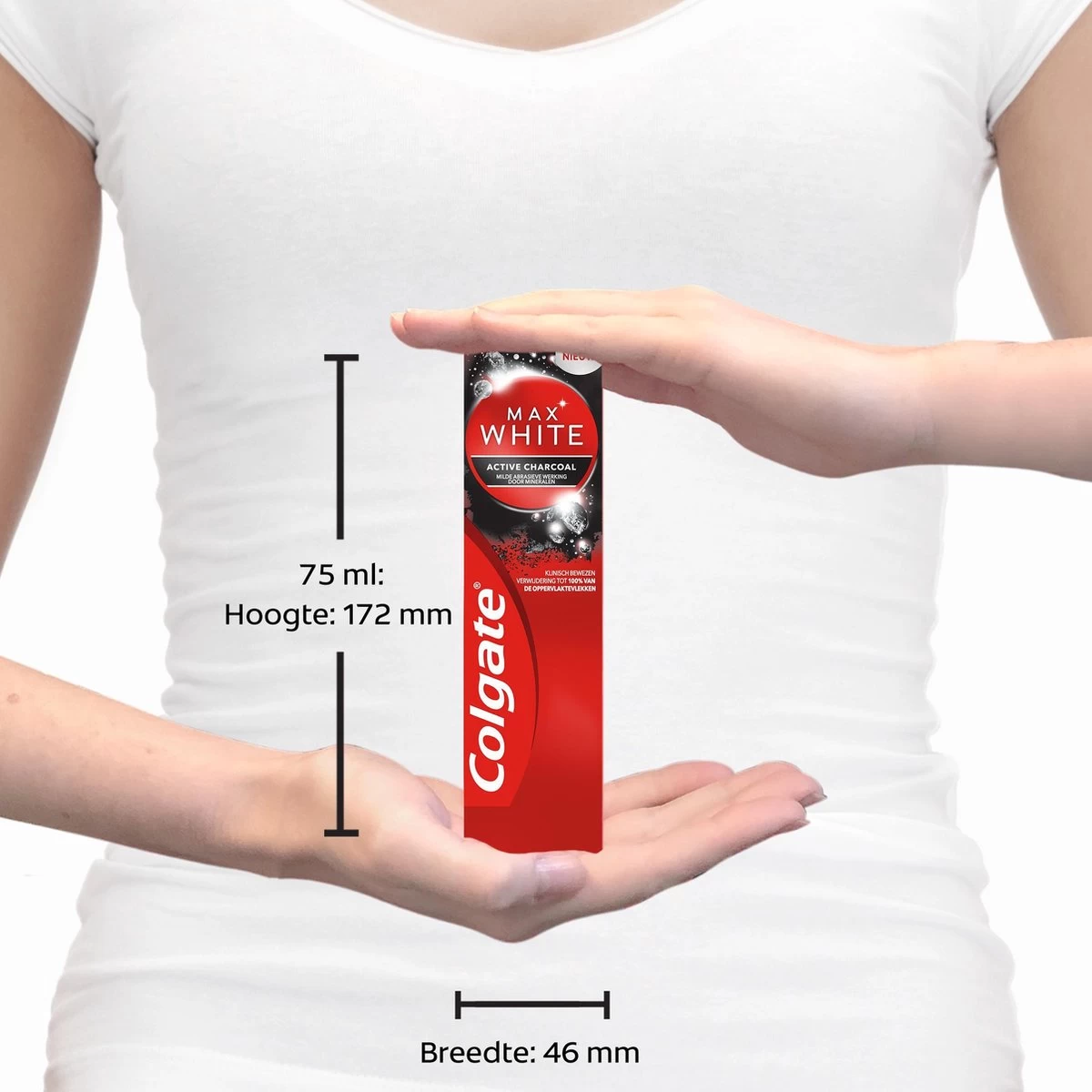 Colgate® Colgate Max White Charcoal Whitening Tandpasta - 4 X 75 Ml - Voordeelverpakking - Afbeelding 4