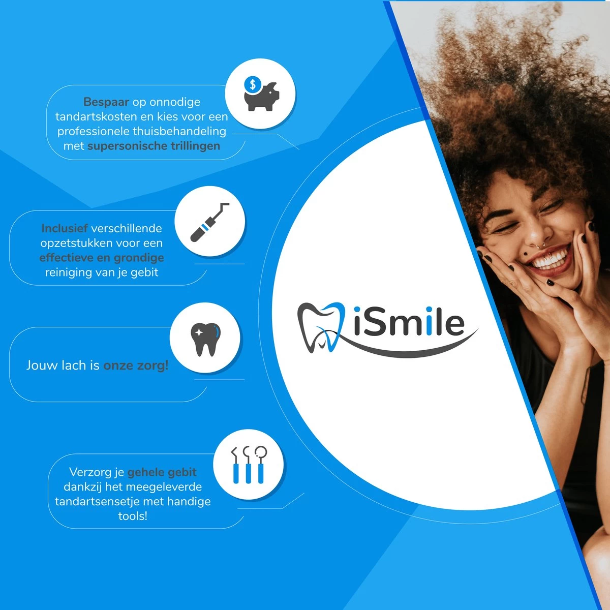 ISmile® - ISM-2199 - Elektrische Tandsteen Verwijderaar Met Sonische Trillingen - Afbeelding 5