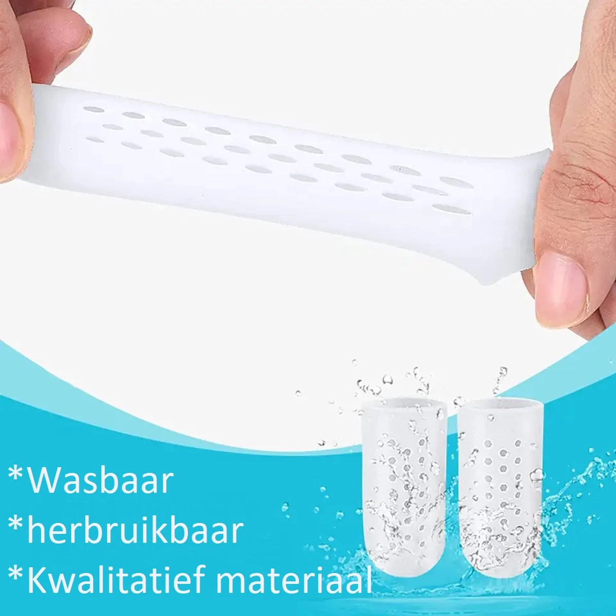 Teenbeschermer - Teenbeschermers Siliconen - Teenbeschermer Kleine Teen - Teenbeschermer Grote Teen - Teenkap - Teenspreider - Er Worden 3 Paar Geleverd - S,M,L - Wit - Afbeelding 5