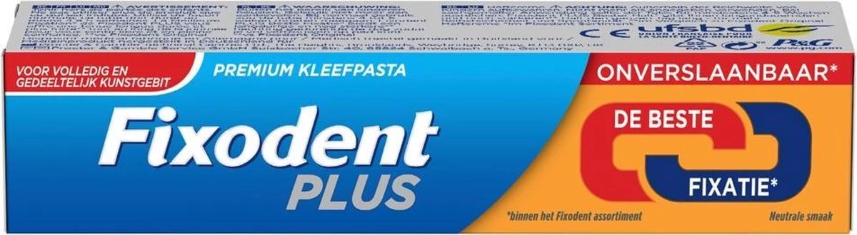Fixodent Plus - Voordeelverpakking 6x40 G - Kleefpasta - Afbeelding 9