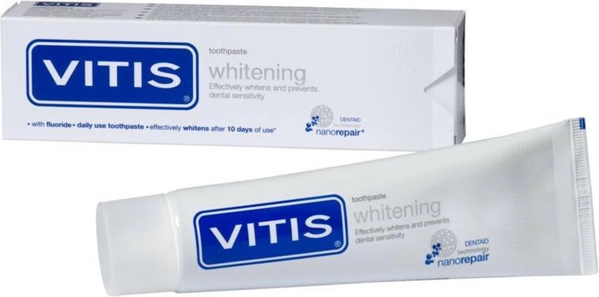 4x Vitis Whitening Tandpasta 75 Ml - Afbeelding 5