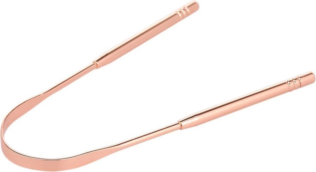 OrganiBrush 100% Koper Tongschraper / Tongreiniger - Antibacterieel - 2 Stuks - Afbeelding 2