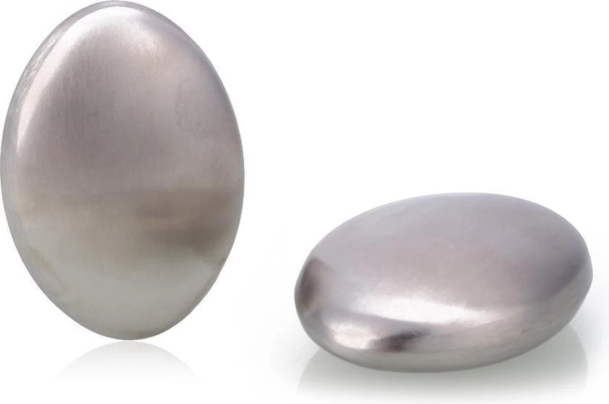 Merkloos Set Van 2! | Roestvrijstalen Zeep | RVS Zeep | Sterke Geuren Uit Je Hand Verwijderen | Ontsmettende Zeep | Geur Remover - Afbeelding 2