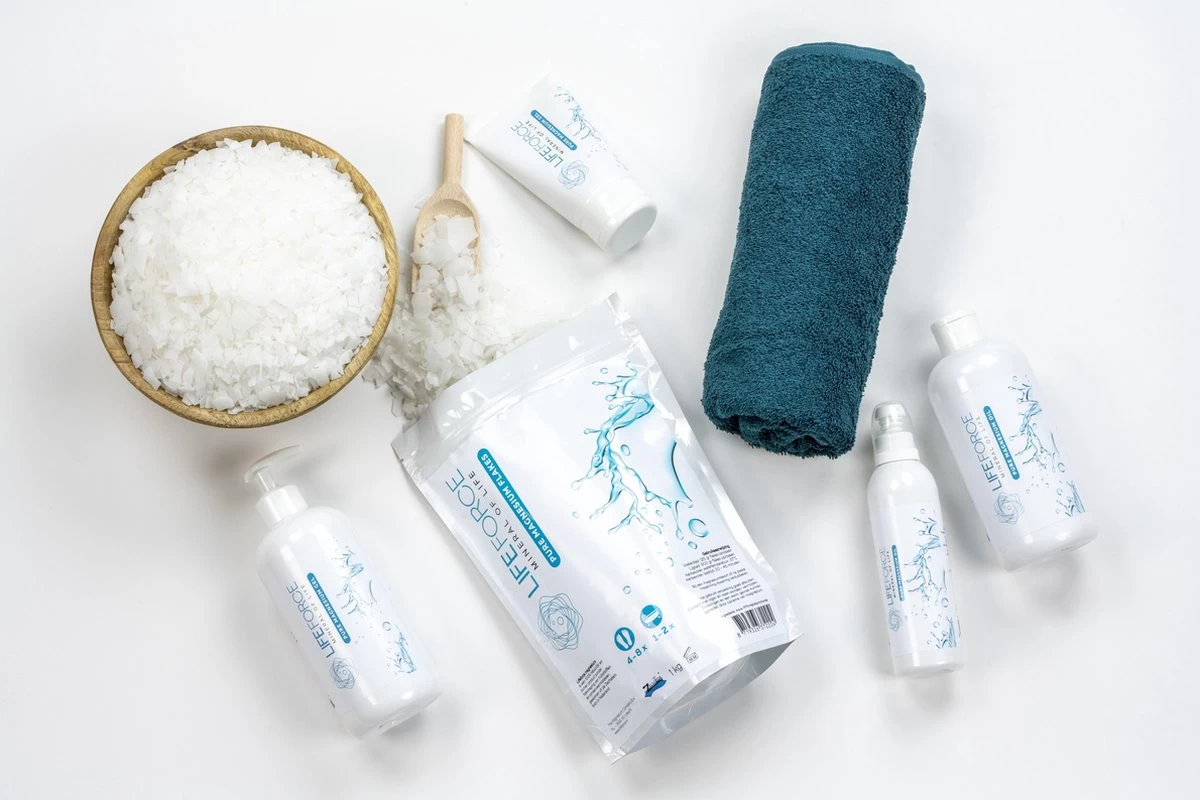 Lifeforce Magnesium Vlokken / Flakes / Badzout (1 Kg) | Puur Zechstein - Magnesiumchloride 100% Natuurlijk En Zuiver - Afbeelding 3