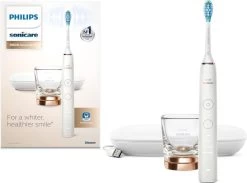 Philips Sonicare DiamondClean 9000 HX9911/94 - Luxe Elektrische Tandenborstel - Wit En Rosé Goud