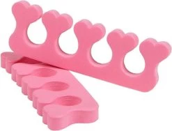 Merkloos 2 Stuks Vinger / Teenspreiders Voor Nagels Lakken - Teen Spreider Roze - Pedicure - Manicure
