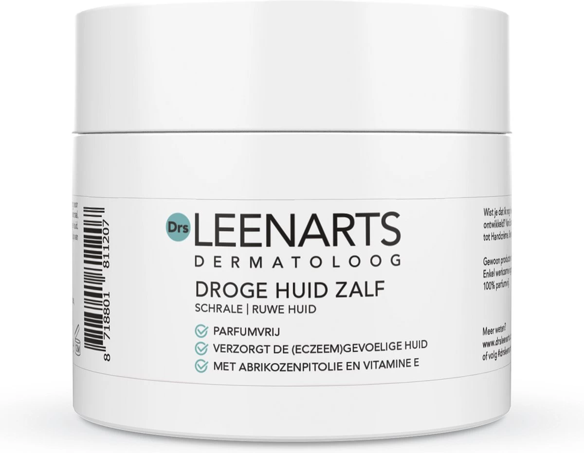 Drs Leenarts Droge Huid Zalf - Huidverzorging - Eczeem - Vitamine E - Zalf - Parfumvrij - 125ml - Afbeelding 2