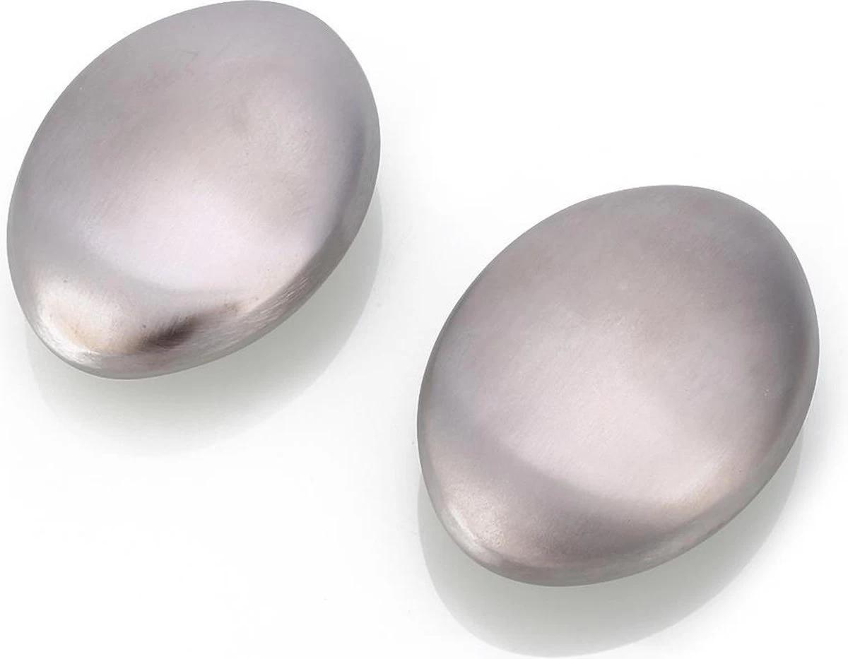 Merkloos Set Van 2! | Roestvrijstalen Zeep | RVS Zeep | Sterke Geuren Uit Je Hand Verwijderen | Ontsmettende Zeep | Geur Remover