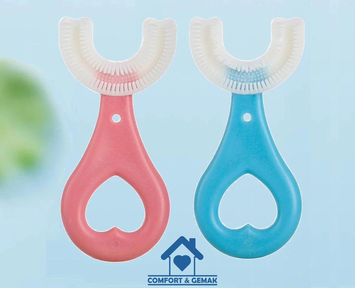 Tandenborstel Voor Baby En Kind - Eenvoudig, Hygiënisch En De Oplossing Voor Tandenpoetsen Bij Kinderen - BPA Vrij – BLAUW - Afbeelding 8