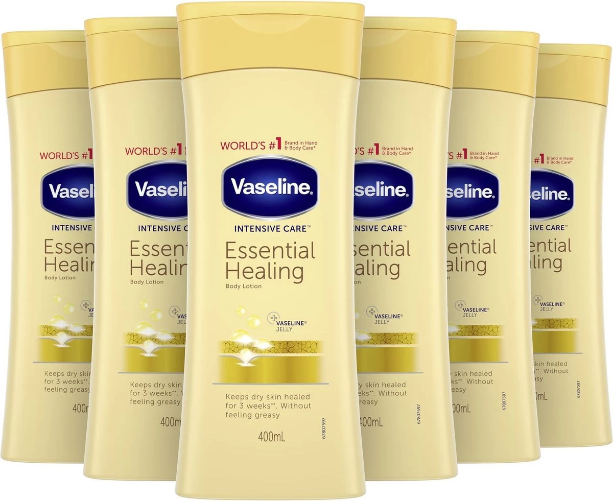 Vaseline® Vaseline Bodylotion Essential Healing - 6 X 400 Ml - Voordeelverpakking