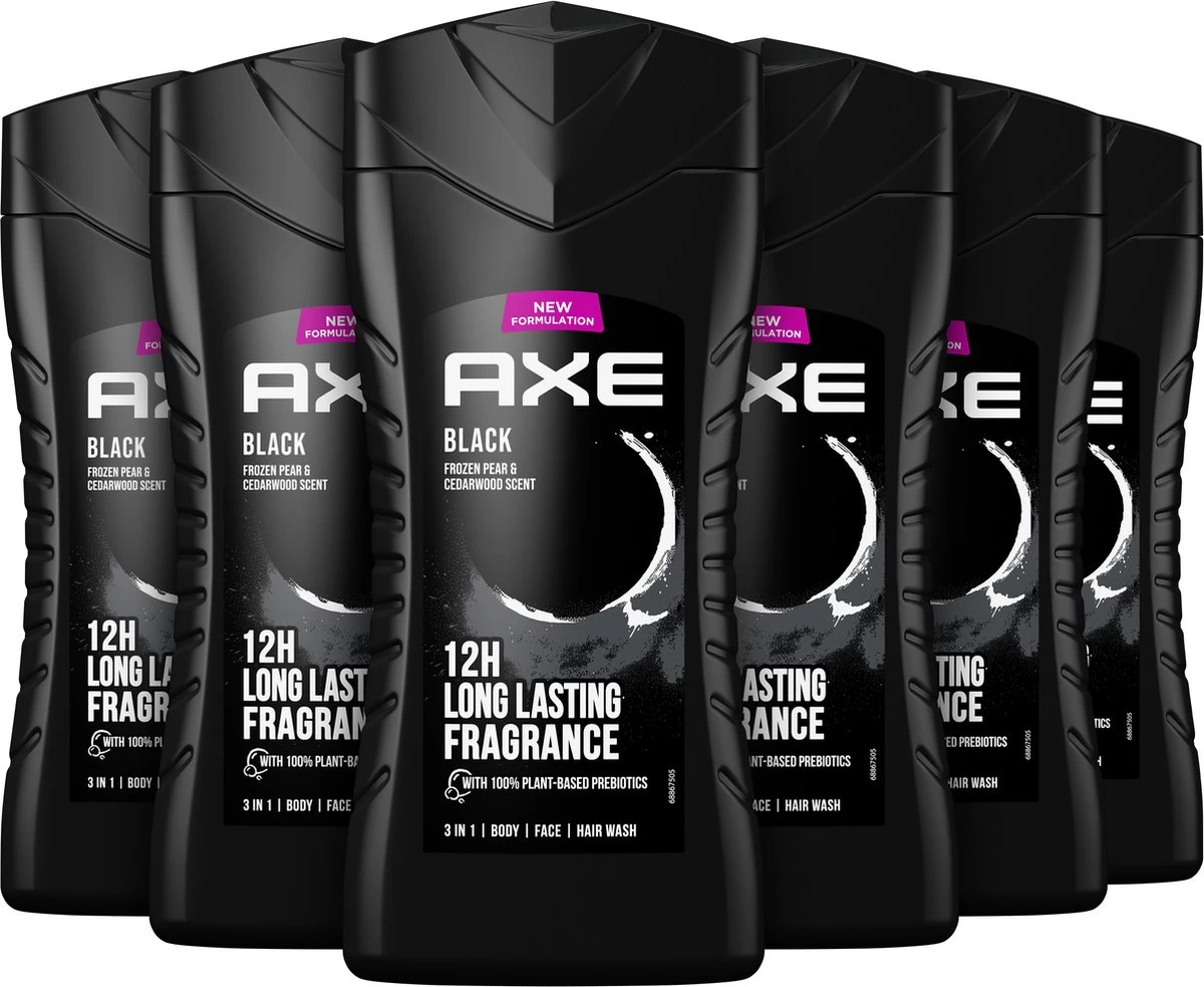 Axe Black 3-in-1 Douchegel - 6 X 250 Ml - Voordeelverpakking - Afbeelding 2