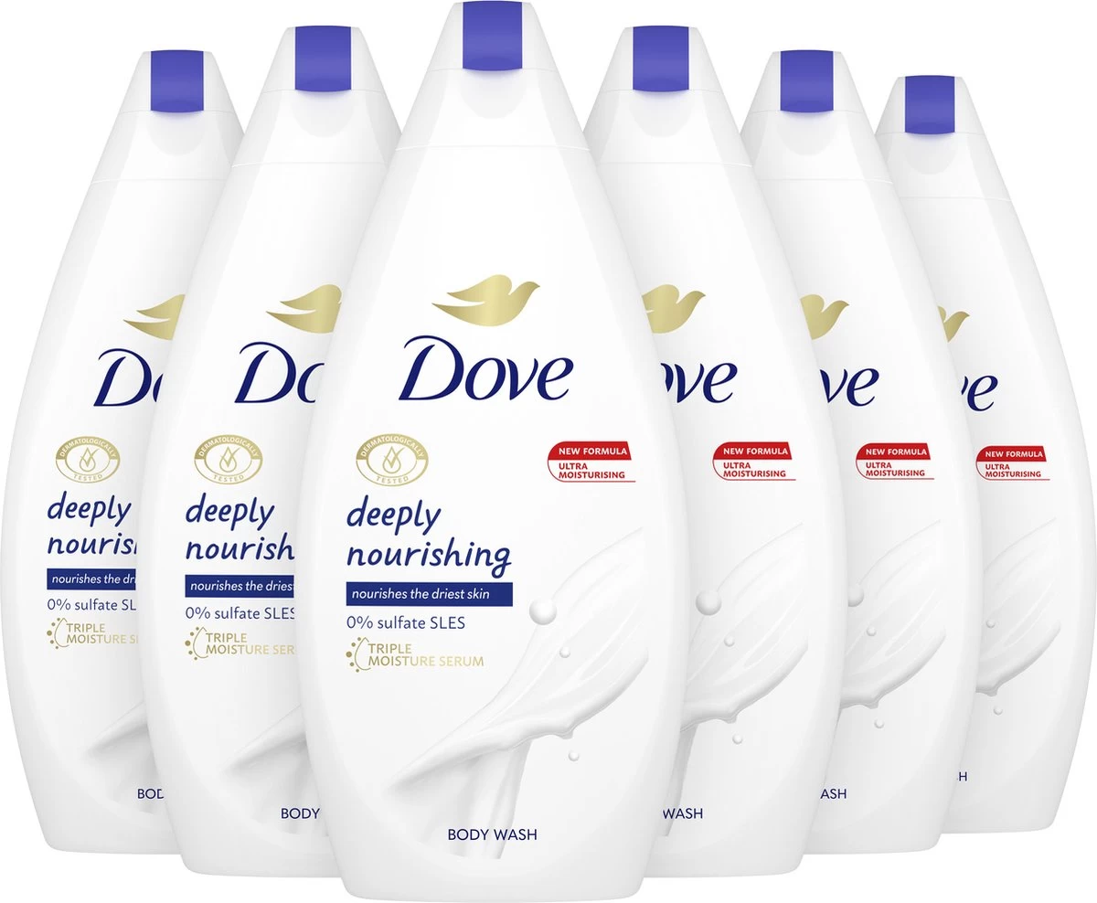 Dove Douchegel Deeply Nourishing - 6 X 450 Ml - Voordeelverpakking
