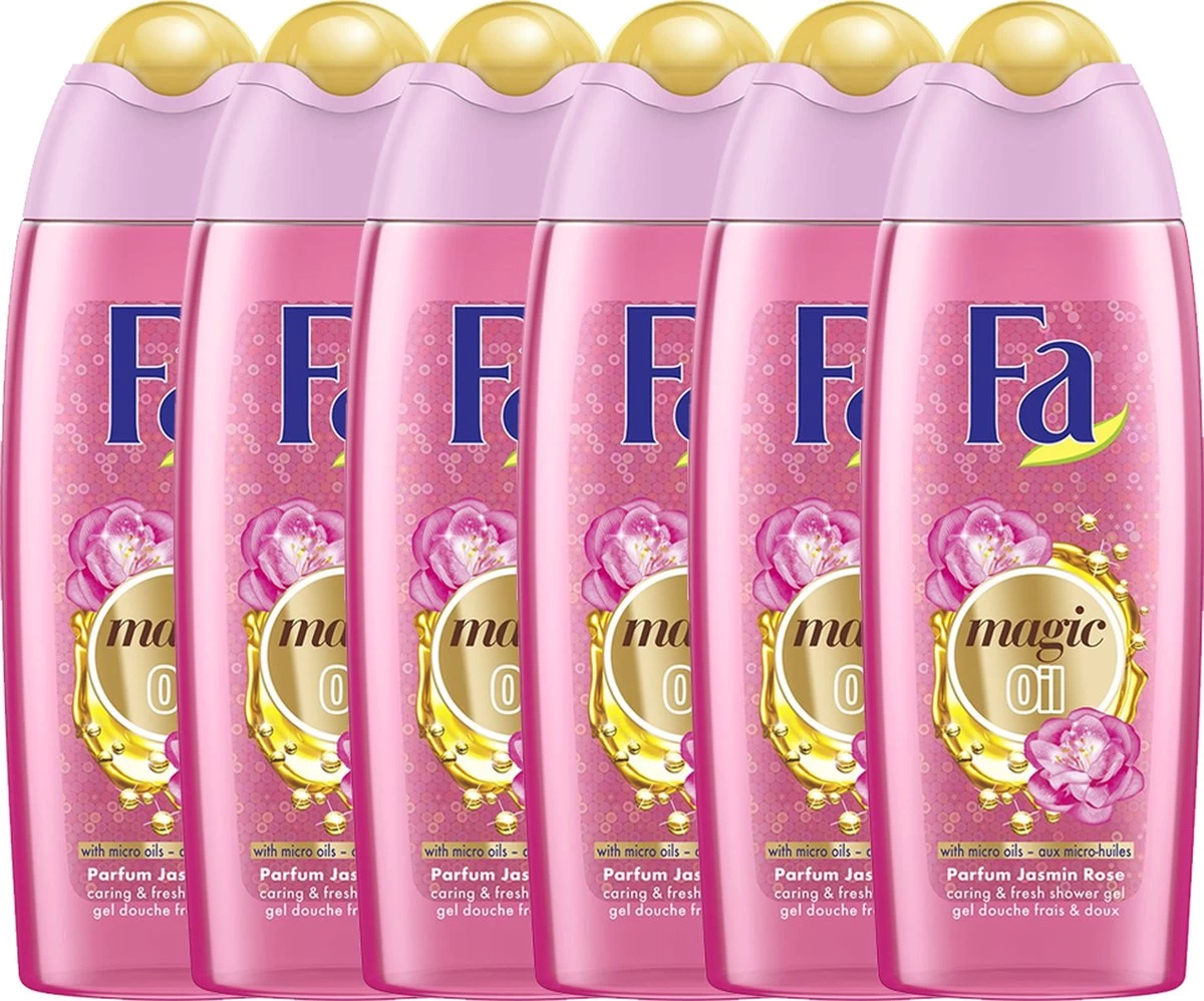 Fa Magic Oil Pink Jasmine Douchegel 6x 250ml - Grootverpakking - Afbeelding 12