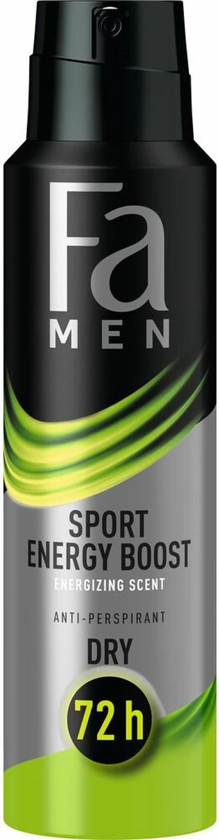 Fa Men Sport Energy Boost Deodorant Spray 6x150ml - Afbeelding 7