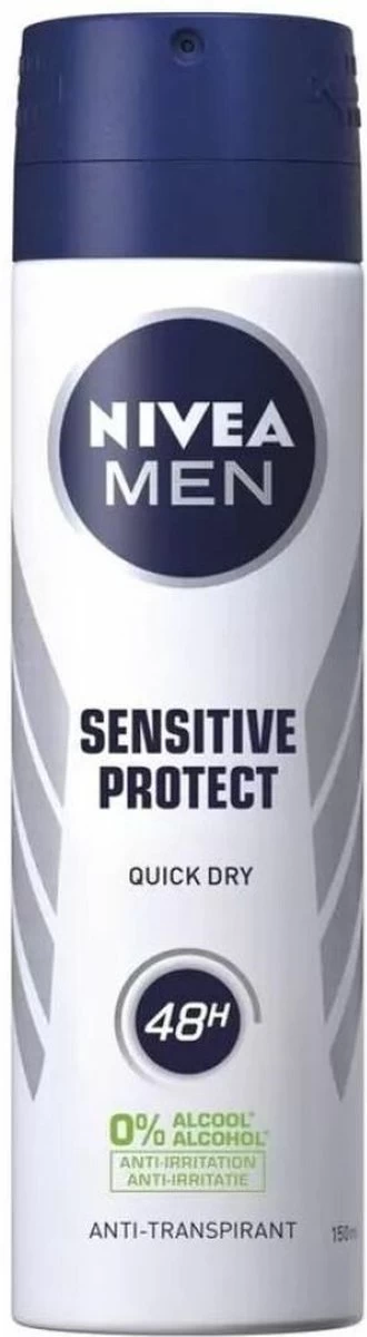 NIVEA MEN Sensitive Protect Deodorant Spray - 6 X 150 Ml - Voordeelverpakking - Afbeelding 2