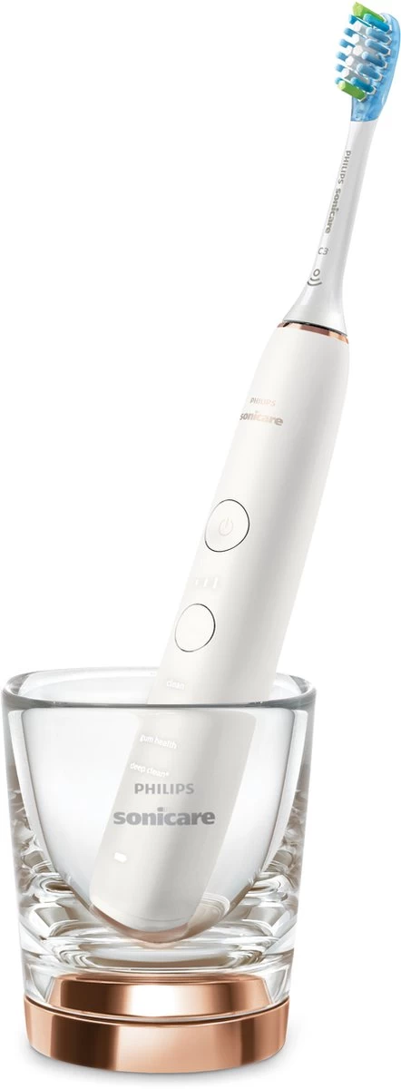 Philips Sonicare DiamondClean 9000 HX9911/94 - Luxe Elektrische Tandenborstel - Wit En Rosé Goud - Afbeelding 2