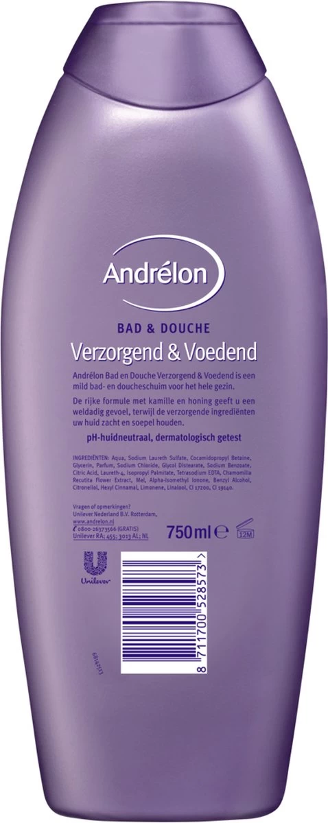 Andrélon 2in1 Bad & Douchegel - 6 X 750 Ml - Voordeelverpakking - Afbeelding 7