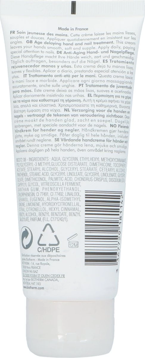 Biotherm Biomains Age Delaying Hand- En Nagelverzorging - 100 Ml - Afbeelding 4