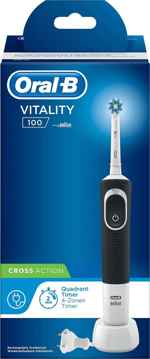 Oral B Oral-B Vitality 100 CrossAction Zwart - Elektrische Tandenborstel - Afbeelding 2