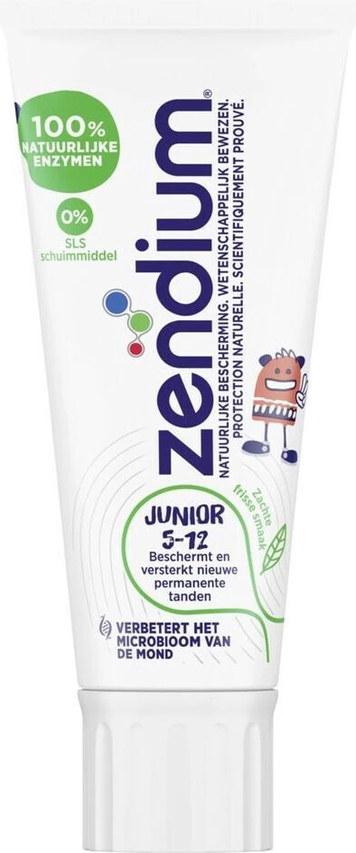 Zendium Junior 5-12jr Tandpasta - 12 X 50 Ml - Voordeelverpakking - Afbeelding 2