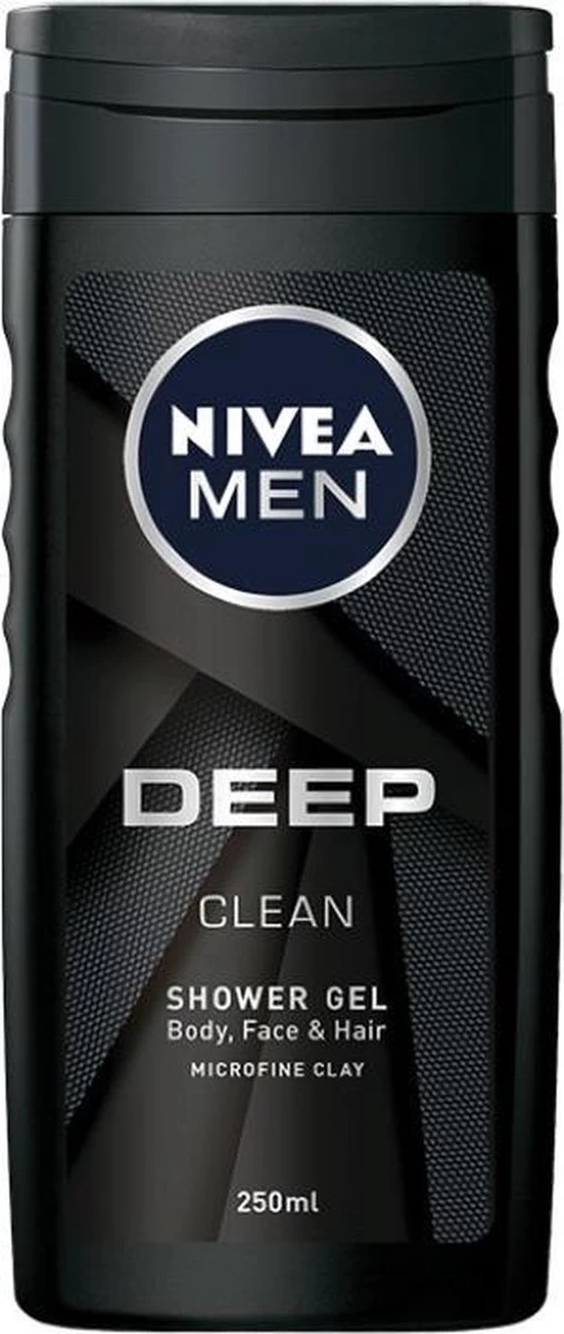 NIVEA MEN DEEP Clean Shower Gel - 6 X 250 Ml - Voordeelverpakking - Douchegel - Afbeelding 5