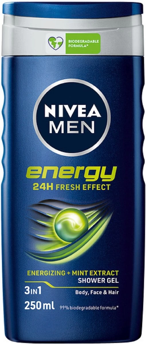 NIVEA MEN Energy - 6x 250 ML - Voordeelverpakking - Douchegel - Afbeelding 4
