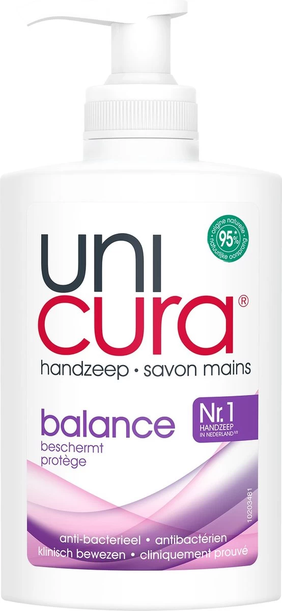 Unicura Balans Antibacteriële Vloeibare Handzeep - 6 X 250 Ml - Voordeelverpakking - Afbeelding 5