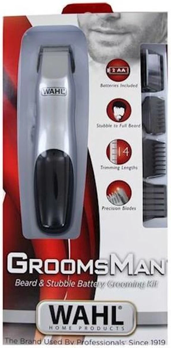 Wahl Groomsman Battery - Baardtrimmer - Draadloos - Zilver - Afbeelding 7