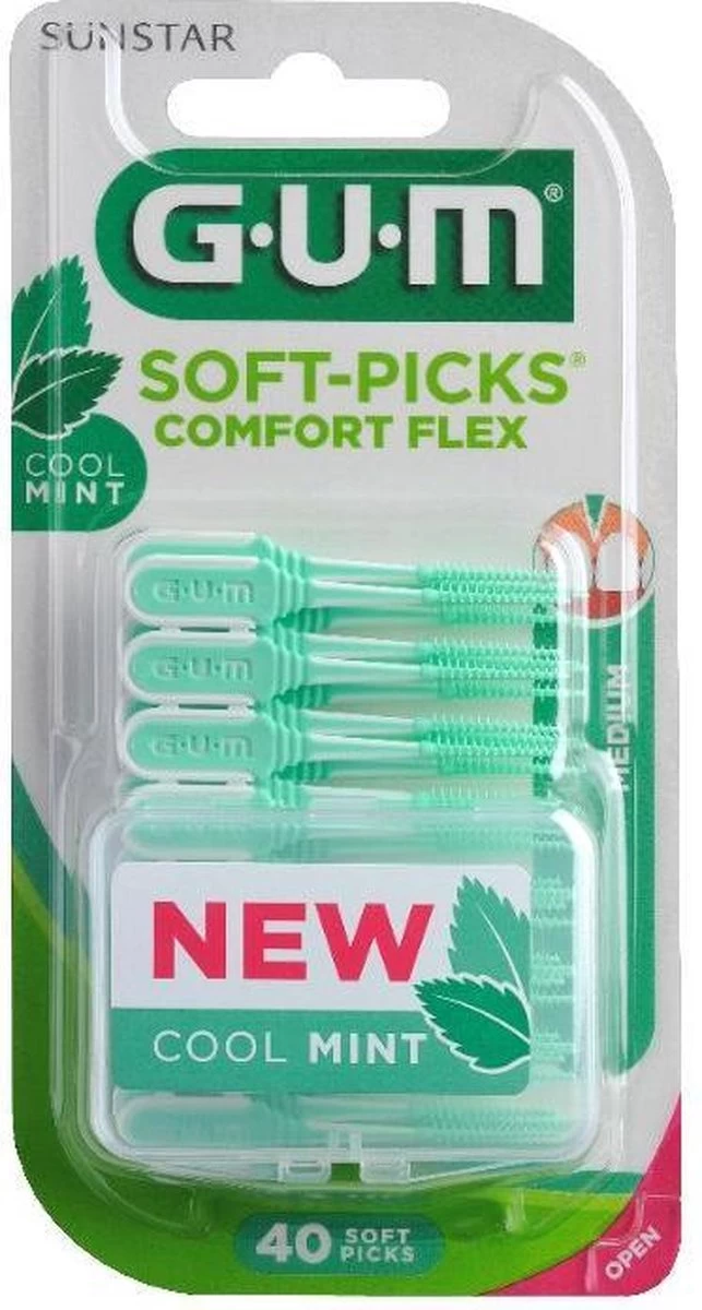 GUM® GUM Soft Picks Comfort Flex Regular Mint - 40st - Afbeelding 6