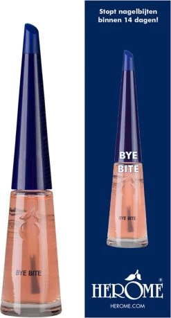 Herome Bye Bite - Anti-Nagelbijt Nagelbijt Nagellak - Stop Duimzuigen En Nagelbijten Nagelriembijten - Voor Volwassenen (Unisex) En Kinderen. - 10ml.