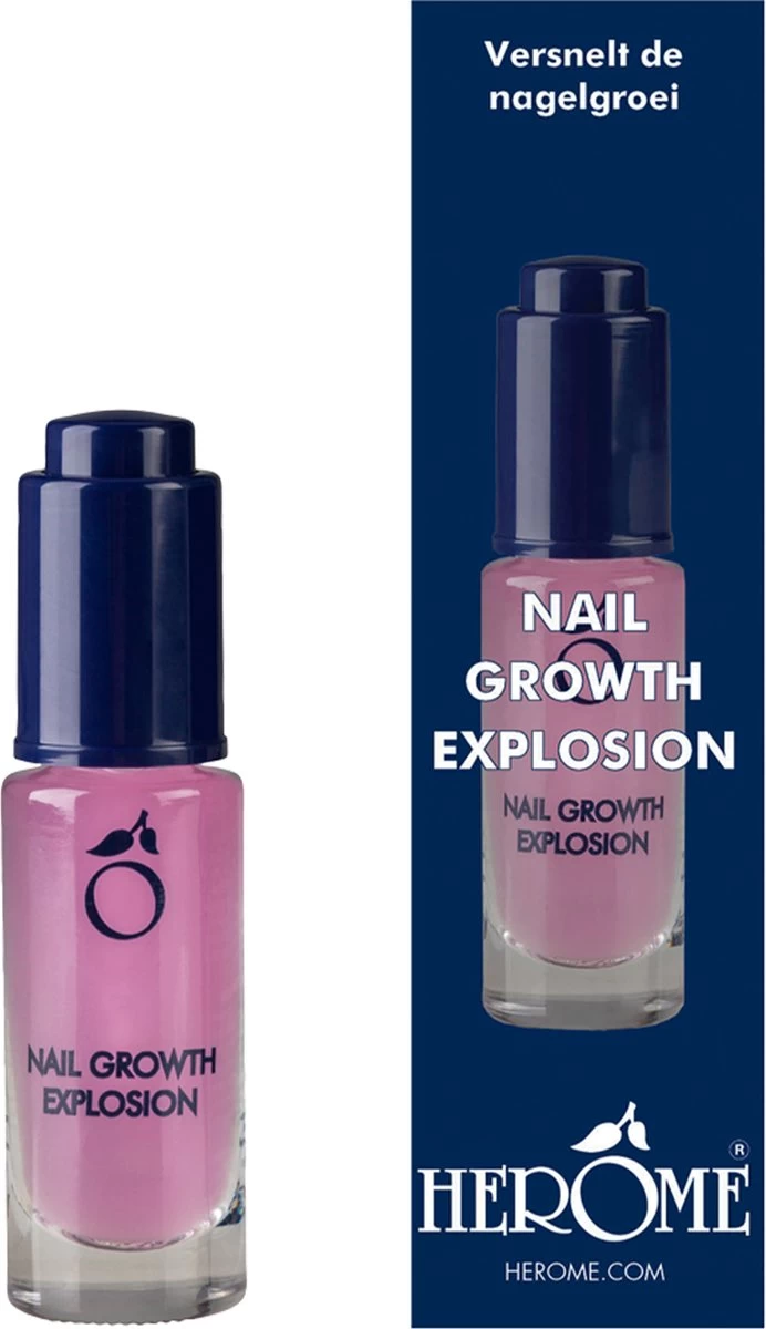 Herome Nagelserum Groeiserum Nail Growth Explosion - Rijk Aan Silicum, Hydrateert De Nagels - Stimuleert Gezonde Nagelgroei - 7ml.