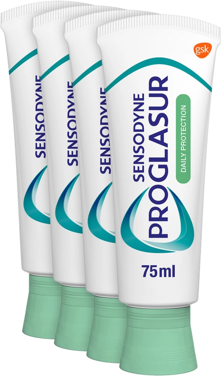 Sensodyne Proglasur Daily Protection Dagelijkse Tandpasta Bij Tanderosie 4x 75ml - Afbeelding 5