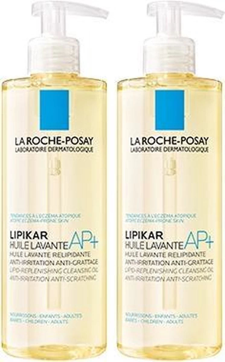 La Roche-Posay Lipikar Doucheolie AP+ - 2x400ml - Anti-irritatie, -jeuk