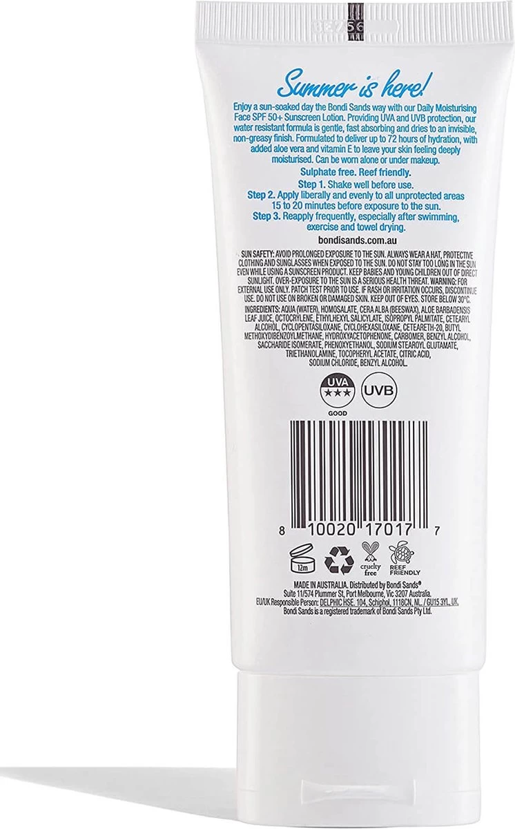 Bondi Sands Face Parfumvrij SPF50 75 Ml - Afbeelding 3