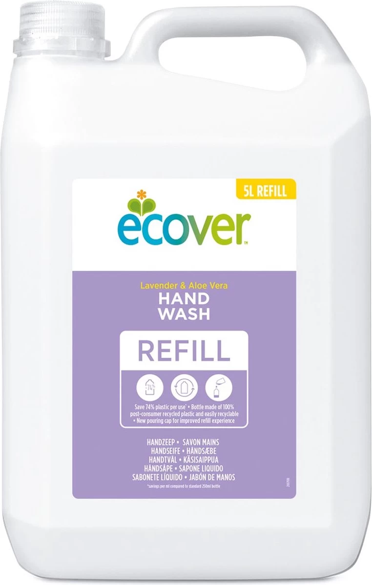Ecover Handzeep - Lavendel & Aloë Vera - 5L - Afbeelding 6