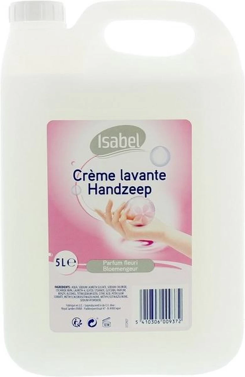 Isabel - Handzeep - Navulling - Dispenser Of Pompje - 5 Liter - Voordeelverpakking - Afbeelding 2