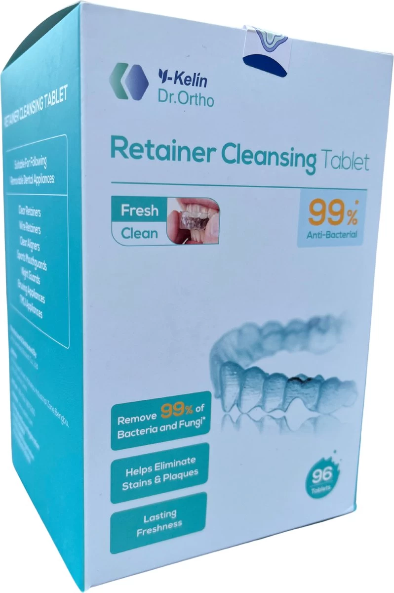 Dr. Ortho Reinigingstabletten 96 Stuks - Bitje - Tanden - Beugel - Kunstgebit - Voordeelverpakking - Afbeelding 2