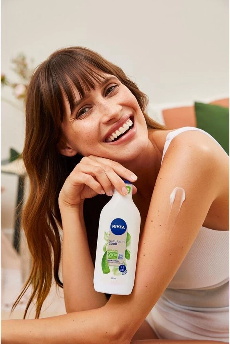 NIVEA Naturally Good Bio Aloë Vera Bodylotion - 350 Ml - Afbeelding 3