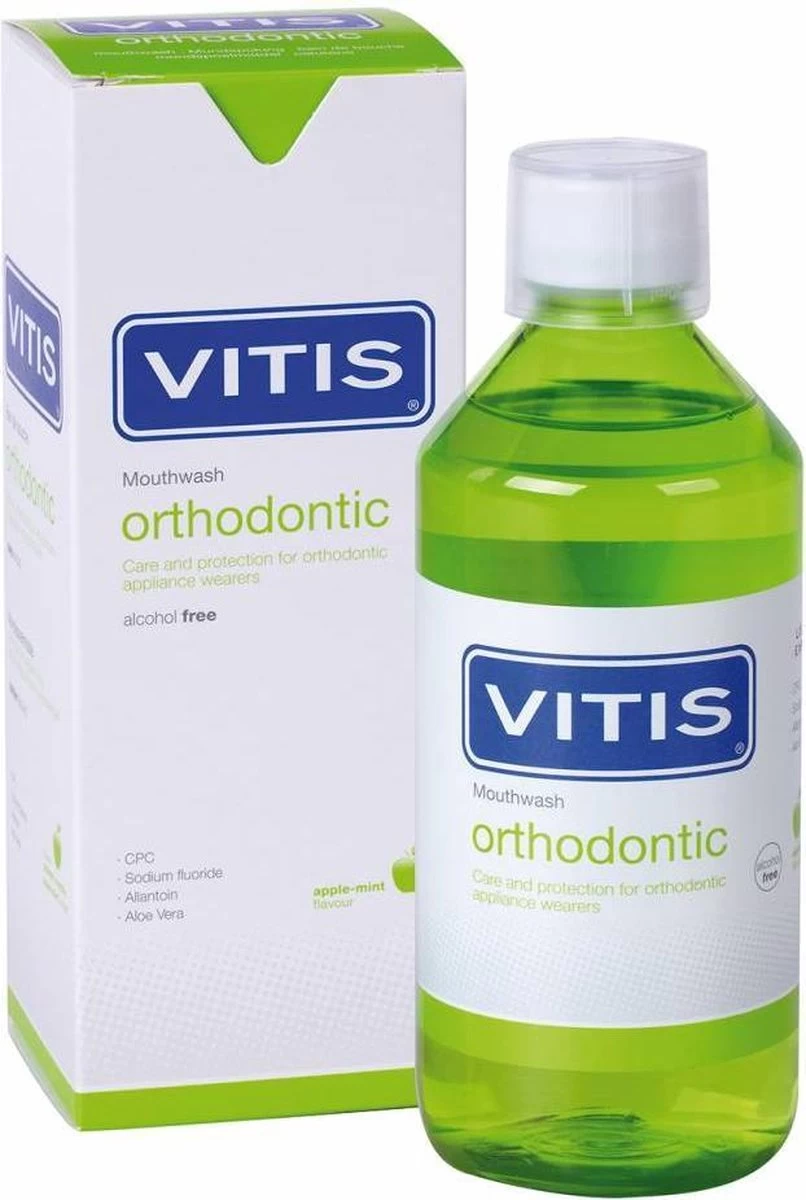Vitis Orthodontic Mondspoelmiddel - 500 Ml - Mondwater - Afbeelding 2