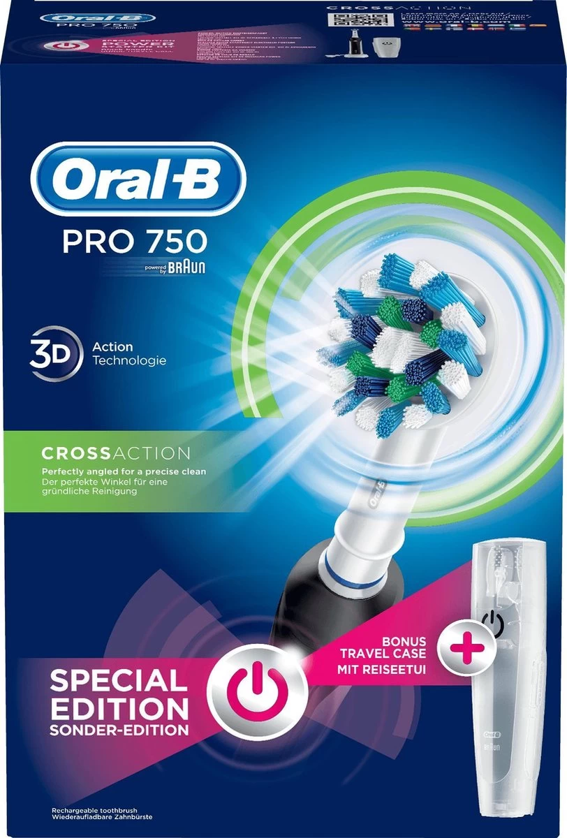 Braun Oral-B PRO 750 - Elektrische Tandenborstel - Zwart - Afbeelding 10