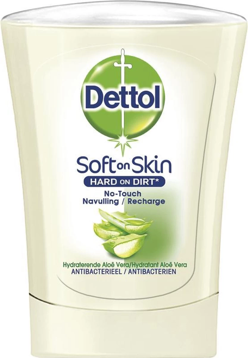 Dettol - Handzeep - No Touch Navulling - Aloe Vera - 250ml X8 - Afbeelding 5