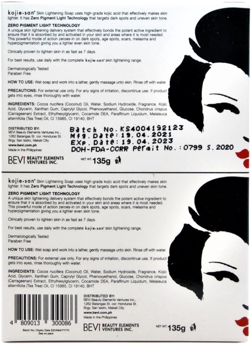 Kojie San Kojic Acid Zeep 2 X 135 Gr - Afbeelding 3