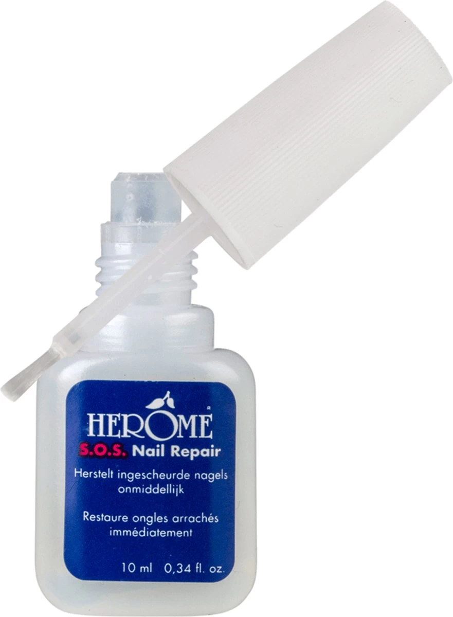 Herome Herome SOS Nail Repair -Repareer Eenvoudig Gescheurde Ingescheurde Nagels - Nagellijm Met Vijl - 10ml. - Afbeelding 2
