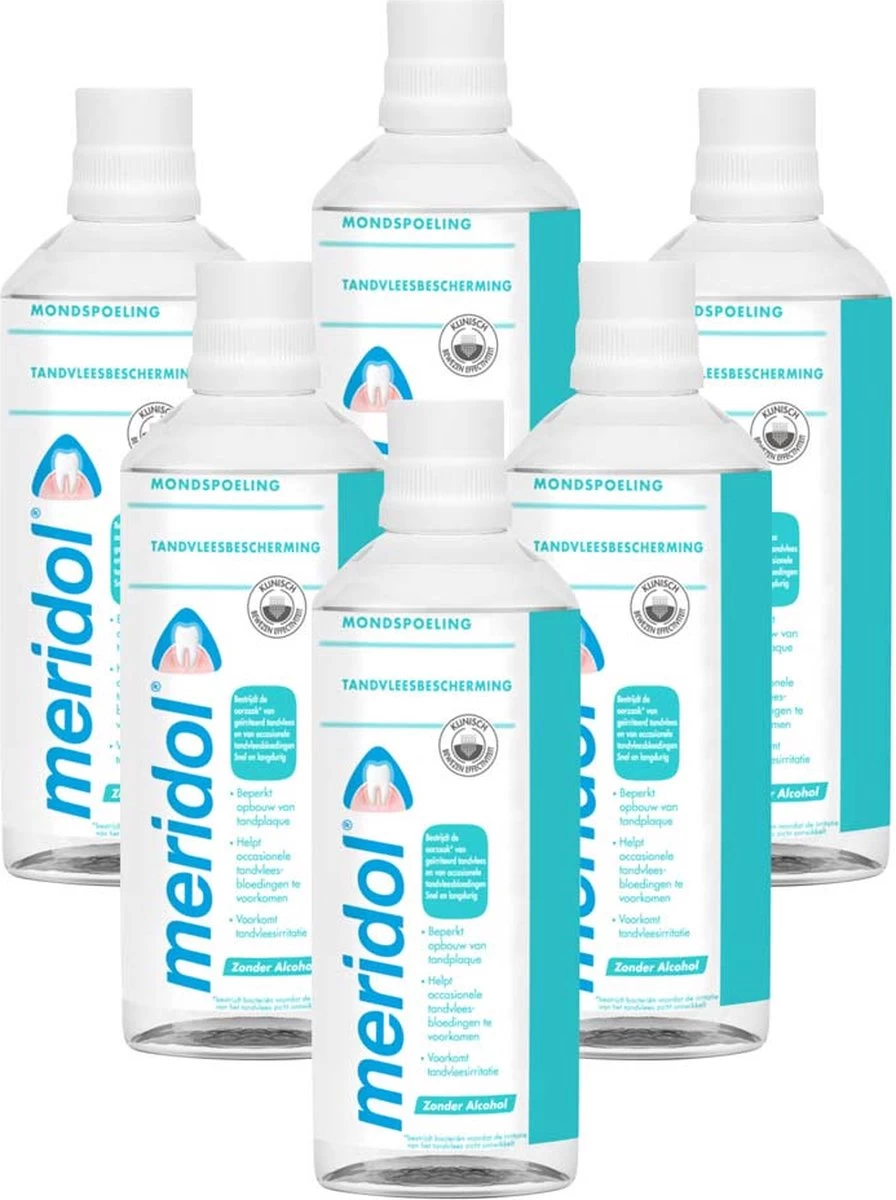 6x Meridol Tandvlees Mondspoeling 400 Ml - Afbeelding 3