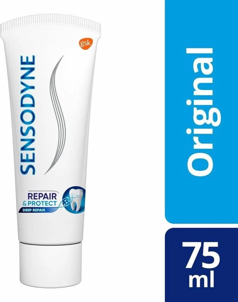 Sensodyne Repair & Protect Deep Repair Tandpasta Voor Gevoelige Tanden 4x75 Ml - Afbeelding 4