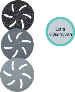 Forgoods Vijlschijven - Elektrische Eeltverwijderaar - Kristal - 3 Stuks